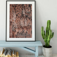 Sagrada Familia Wall of Sorrow Photo Print