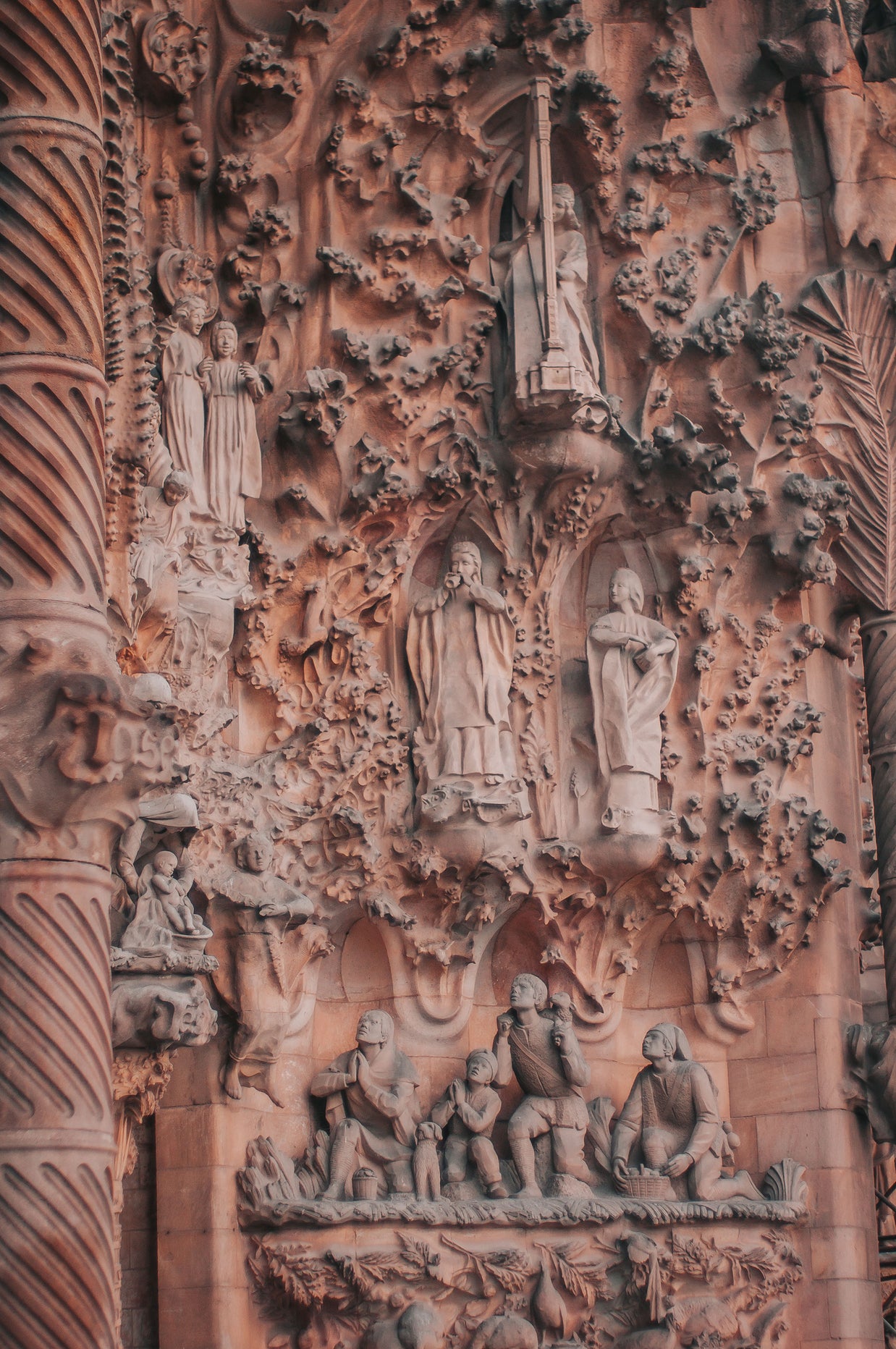 Sagrada Familia Wall of Sorrow Photo Print