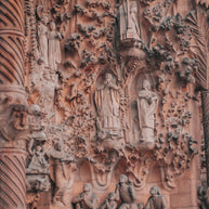 Sagrada Familia Wall of Sorrow Photo Print