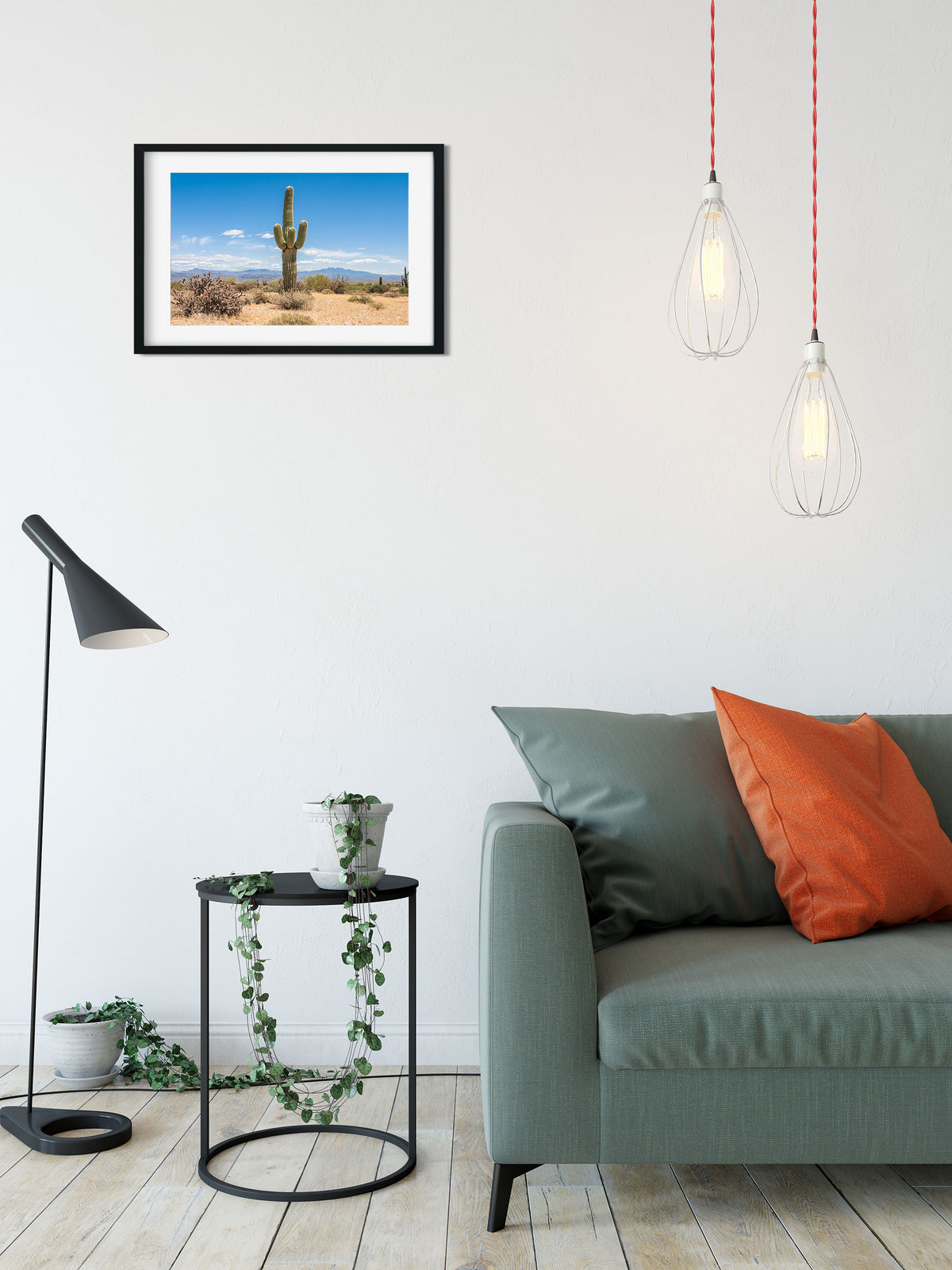 Lone Saguaro Southwest Wall Art Cactus Photo Print Arizona -