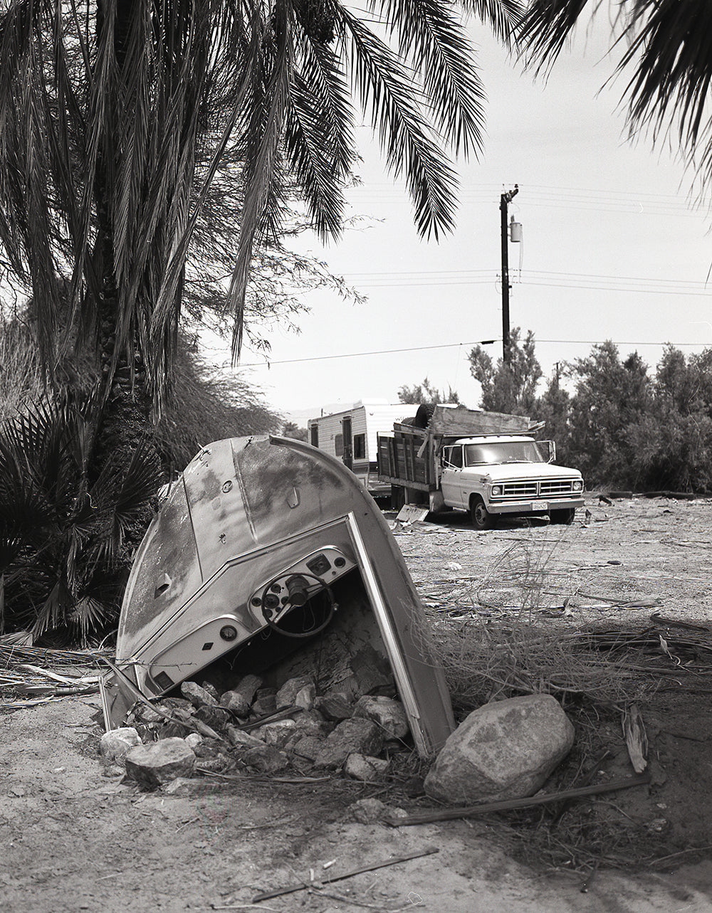 Salton Sea Black and White Print Set Collection of 3 Prints