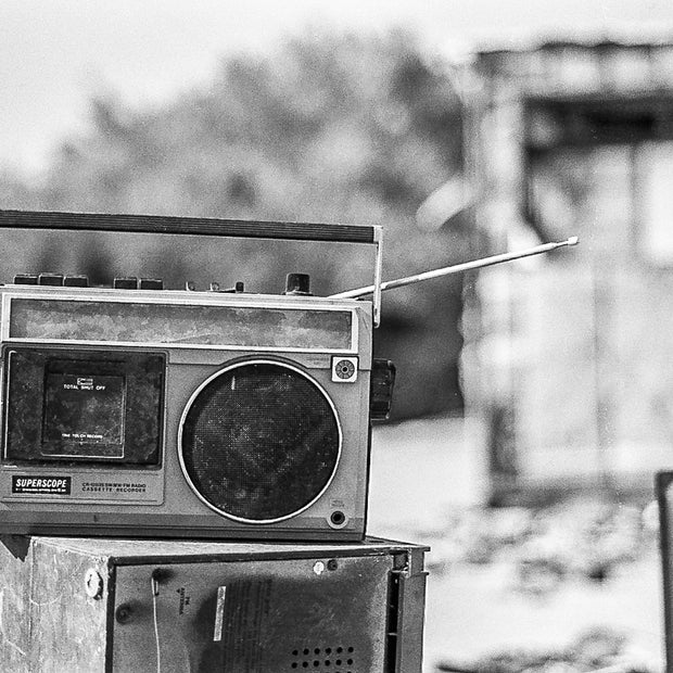 Boombox in the Desert - Salton Sea Wall Art Print