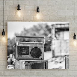 Boombox in the Desert - Salton Sea Wall Art Print