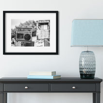 Boombox in the Desert - Salton Sea Wall Art Print