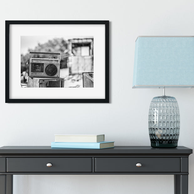 Boombox in the Desert - Salton Sea Wall Art Print