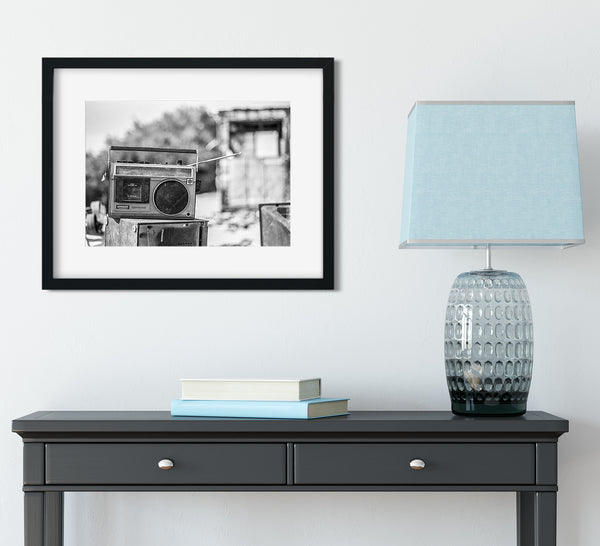 Boombox in the Desert - Salton Sea Wall Art Print
