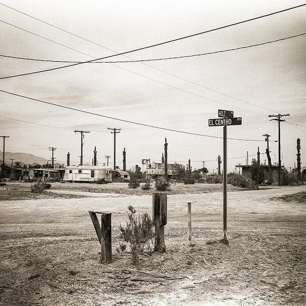 El Centro and Holt Salton Sea City California Black White