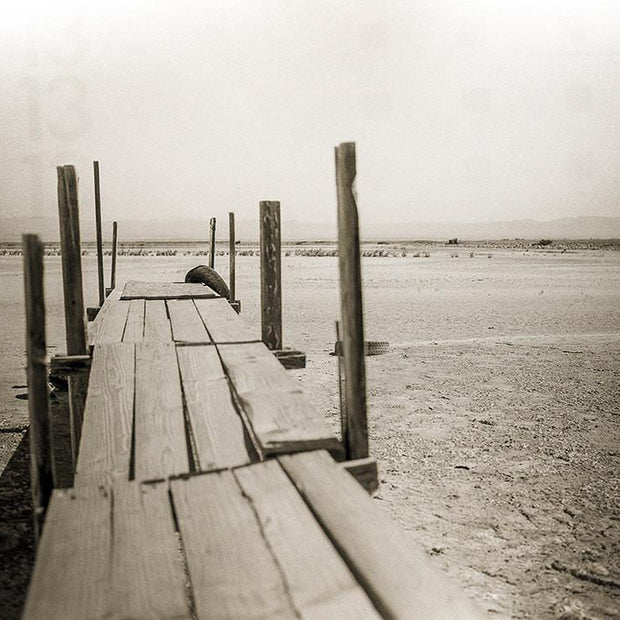 Salton Sea California Photo Print Old Dock Black and White