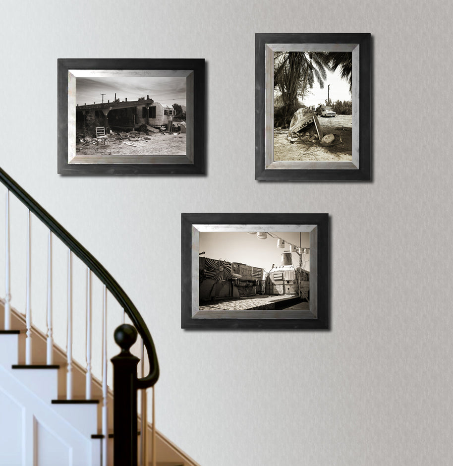 Salton Sea Black and White Print Set Collection of 3 Prints