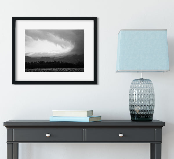 Salton Sea Storm Over The Obsidian Mountains Art Print -