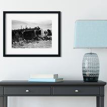 Once Was Home Salton City California Black and White Art