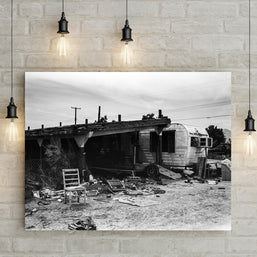 Once Was Home Salton City California Black and White Art