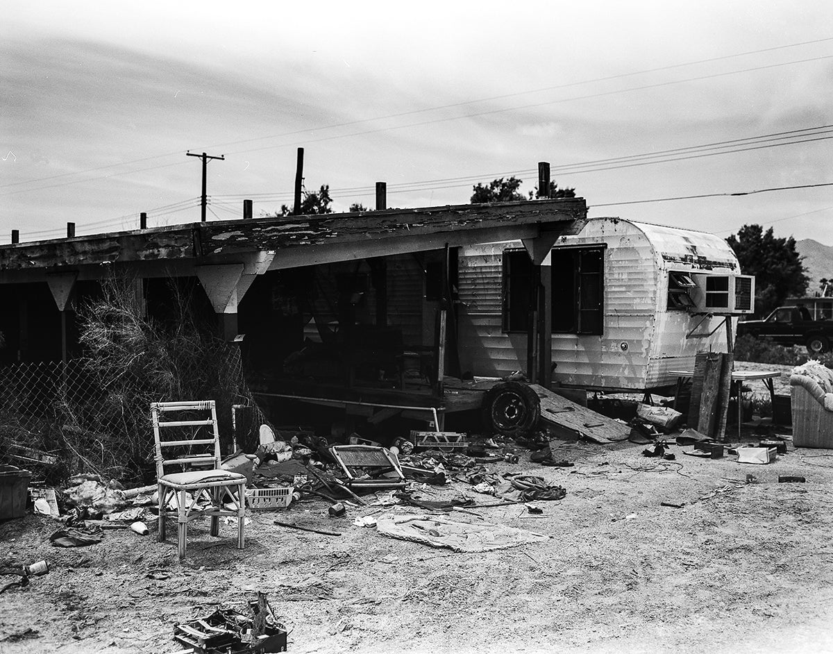 Once Was Home Salton City California Black and White Art