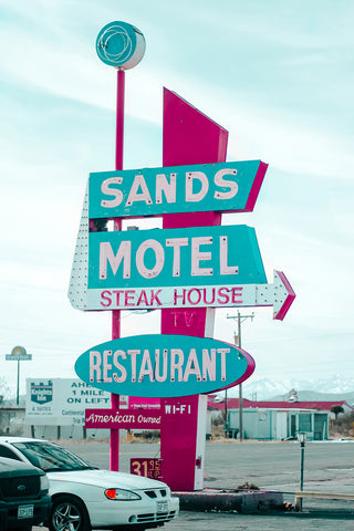 Dunes Motel Mid Century Modern Sign - Photography