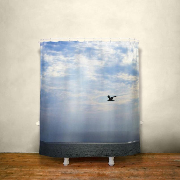 Sea Bird, Nautical Shower Curtain Lost In Nature