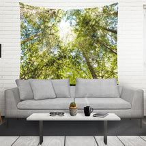 Sequoia Forest Canopy Wall Tapestry Lost In Nature