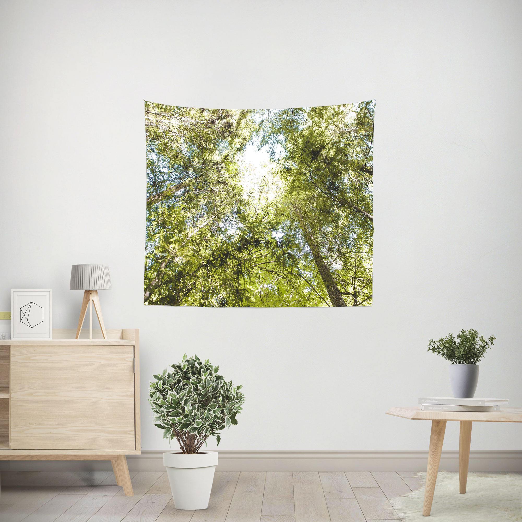 Sequoia Forest Canopy Wall Tapestry Lost In Nature