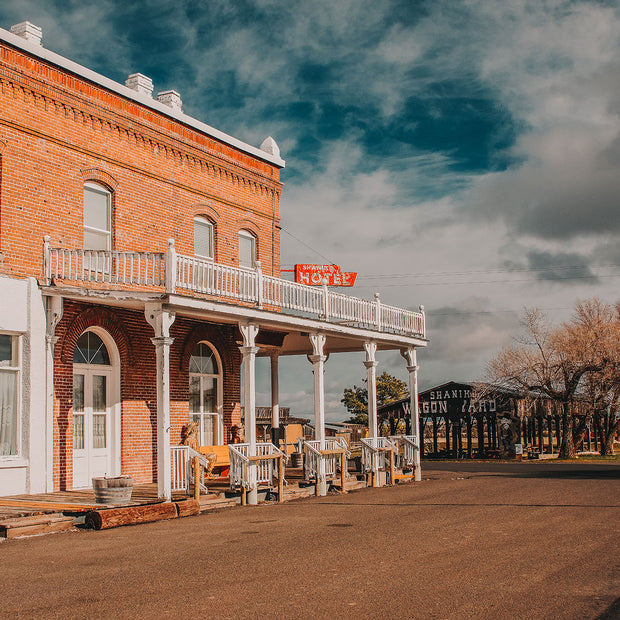 Downtown Shaniko Hotel Photo Print Oregon Photography