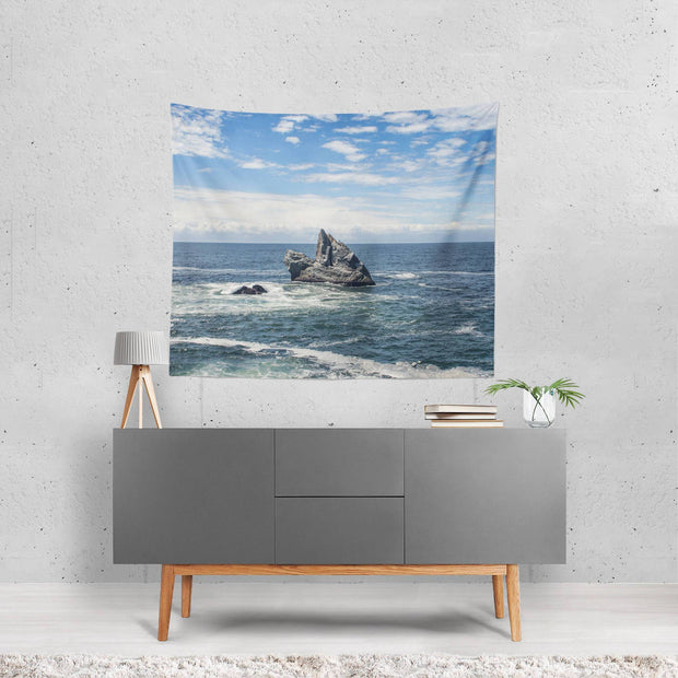 Solitude at Sea, California Coast Wall Tapestry Lost Kat Photography