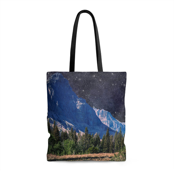 Space Mountain Tote Bag 13x13 in Printify