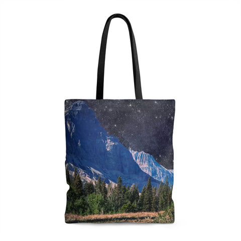 Space Mountain Tote Bag 18x18 in Printify