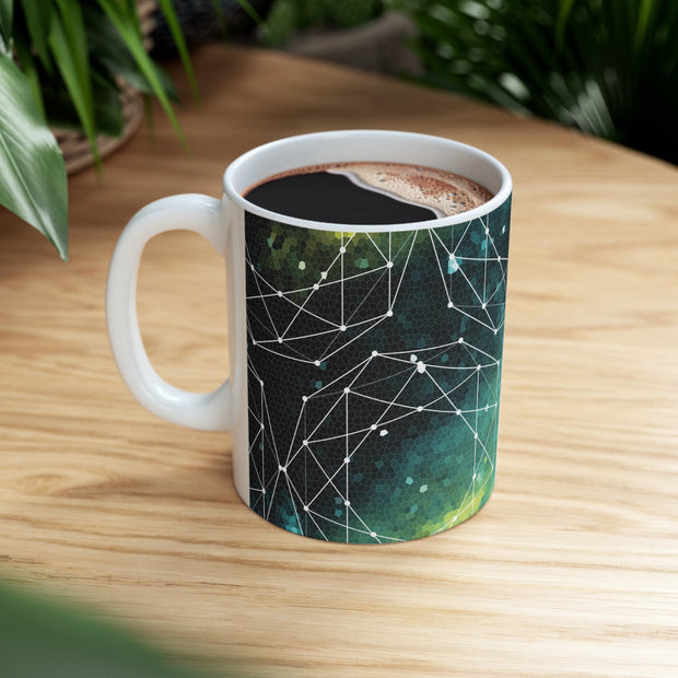Geometric Space Coffee Mug Nerdy Gift - Mugs