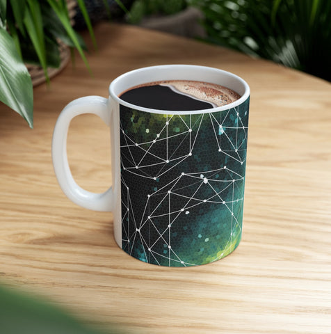 Geometric Space Coffee Mug Nerdy Gift - Mugs