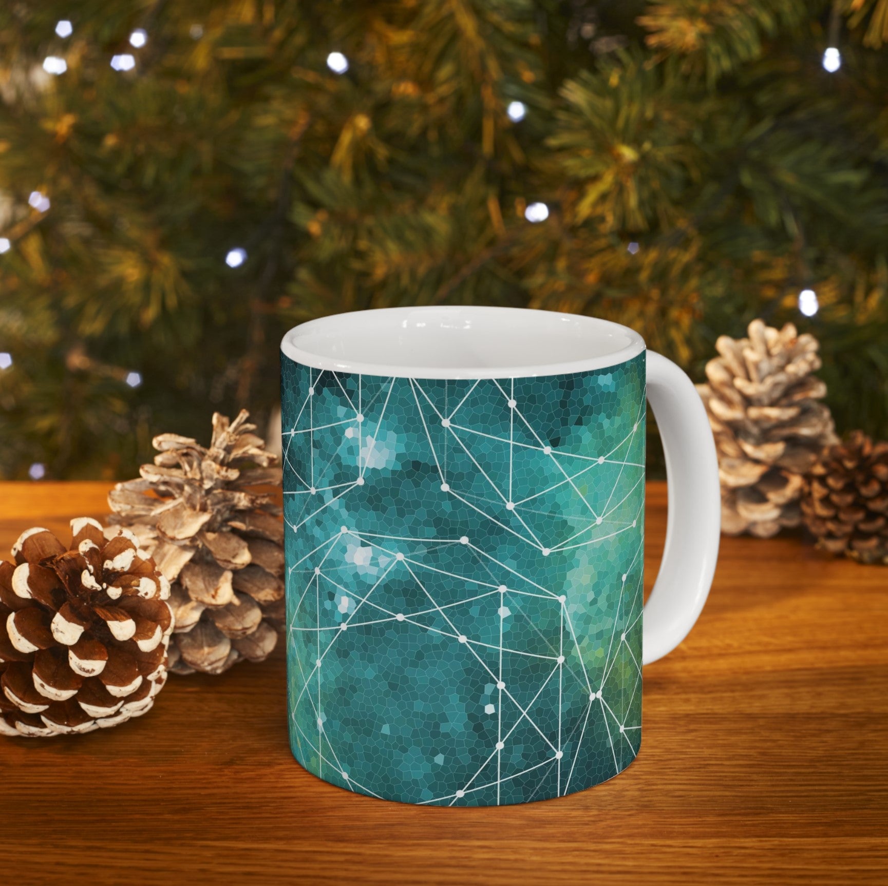Geometric Space Coffee Mug Nerdy Gift - Mugs