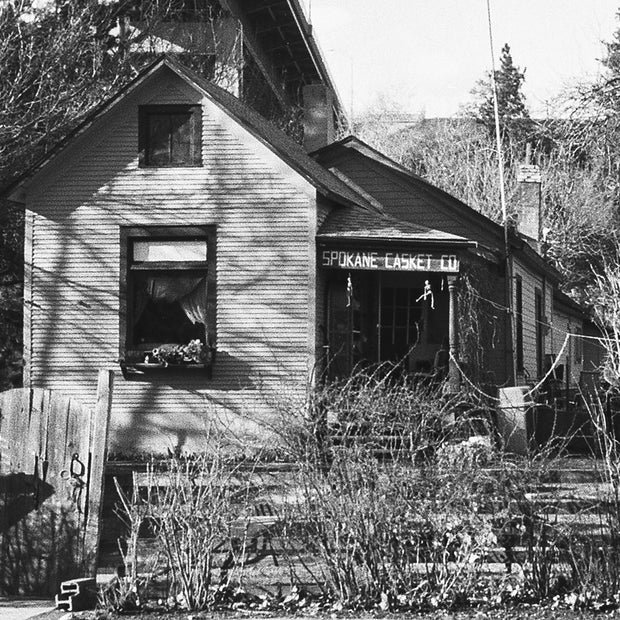 The Spokane Casket Company Black and White Photo Print -