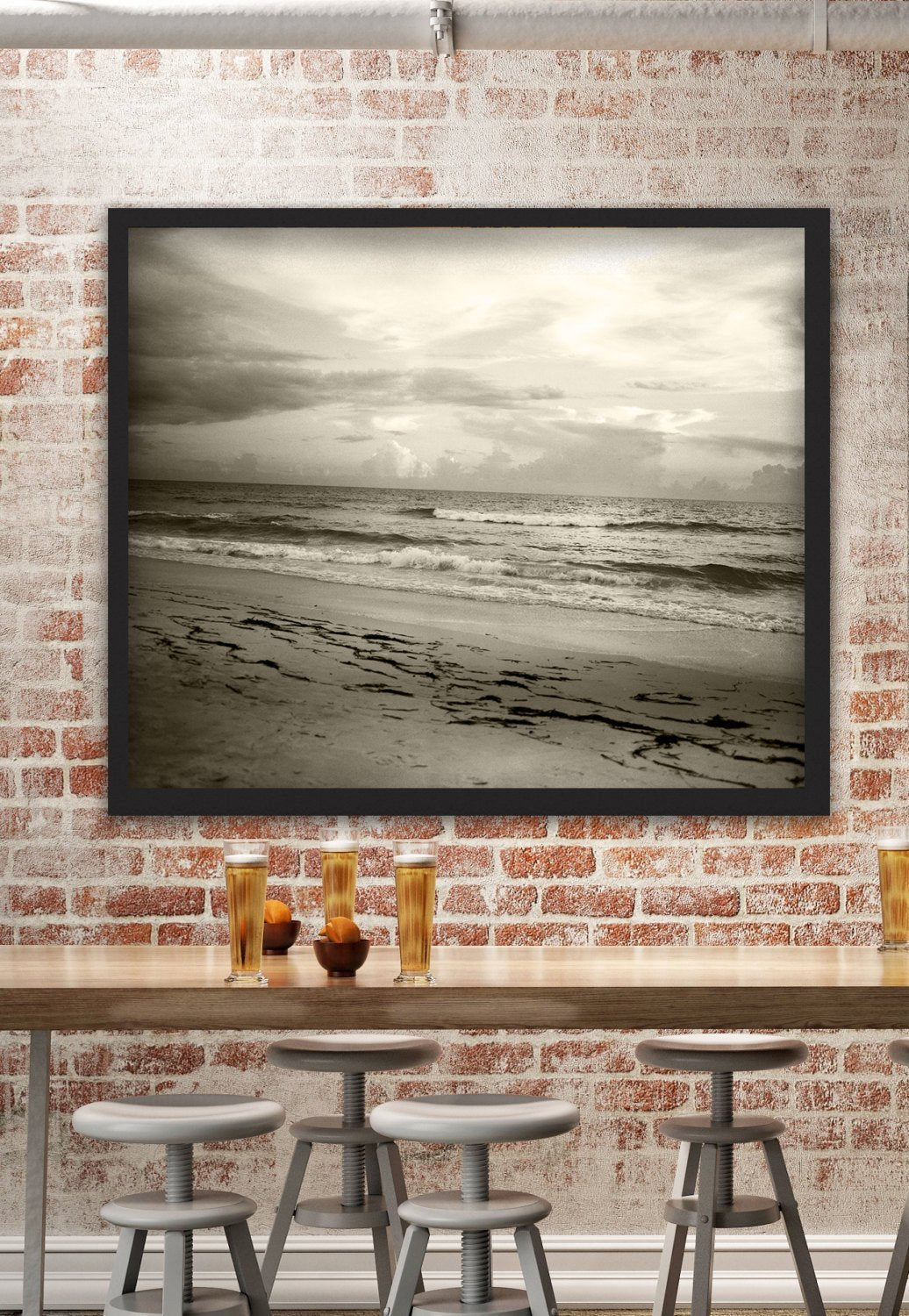 Stormy Beach Georgia Coast Fine Art Print - Photography