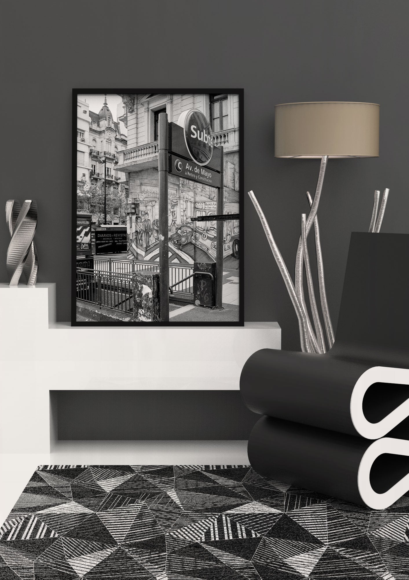 Subway Station Avenida De Mayo Buenos Aires Art Print -