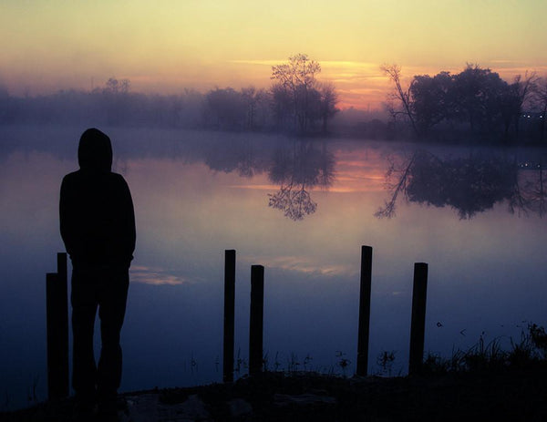 Sunrise Photography, Foggy Morning, Silhouette, Nature Photography, Lake Reflection, Fine Art Photograph, Inspirational Photo, Misty Lake Lost Kat Photography