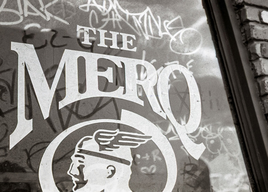 The Mercury Cafe Black and White Photo Print Spokane