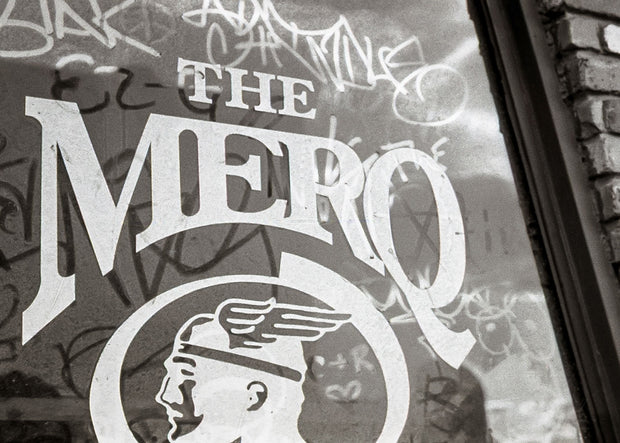 The Mercury Cafe Black and White Photo Print Spokane