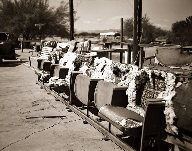 The Range, Slab City, Black and White Fine Art Print Lost Kat Photography