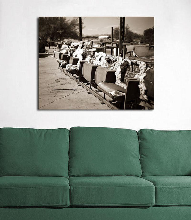 The Range, Slab City, Black and White Fine Art Print Lost Kat Photography