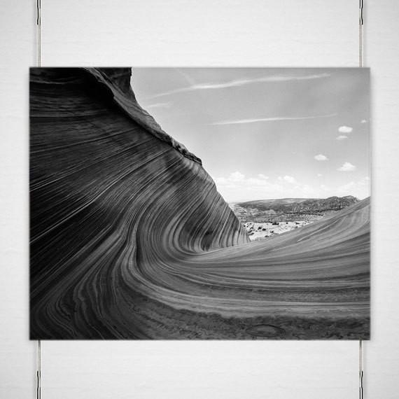 The Wave II, Arizona, Black and White Fine Art Photo