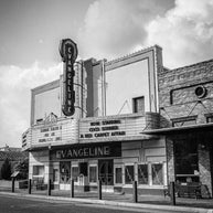 Theater Photography, Black and White Architecture Print, Historic Building, Louisiana Photography, Old Sign Photo, Broadway Decor, Acting Lost Kat Photography