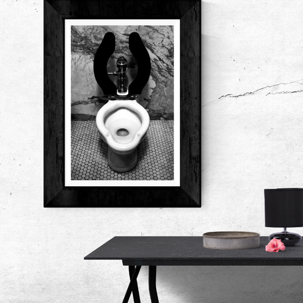 Luxury Toilet Black and White Film Photography Print