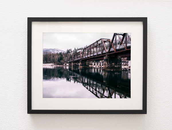 Train Bridge Reflected Railroad Trestle Photography
