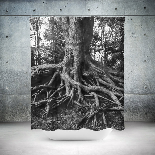 Roots of Life Modern Shower Curtain 71x74 inches - in