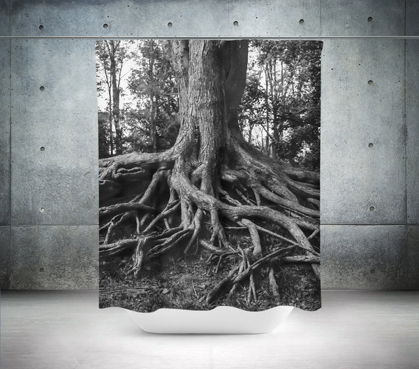 Roots of Life Modern Shower Curtain 71x74 inches - in