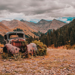 Colorado Abandoned Truck Photo Print Silverton Mountains -