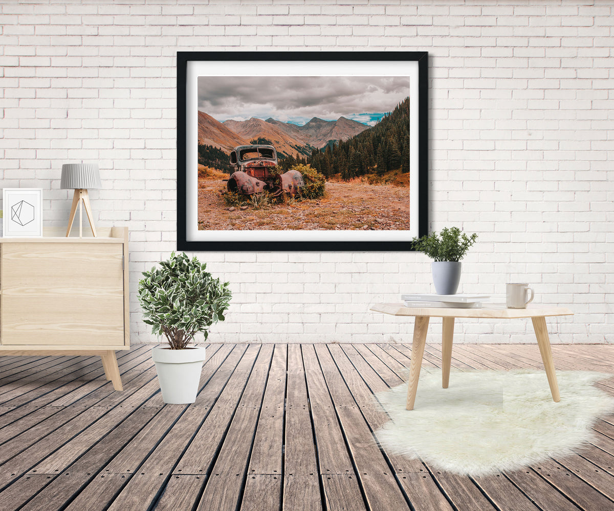 Colorado Abandoned Truck Photo Print Silverton Mountains -