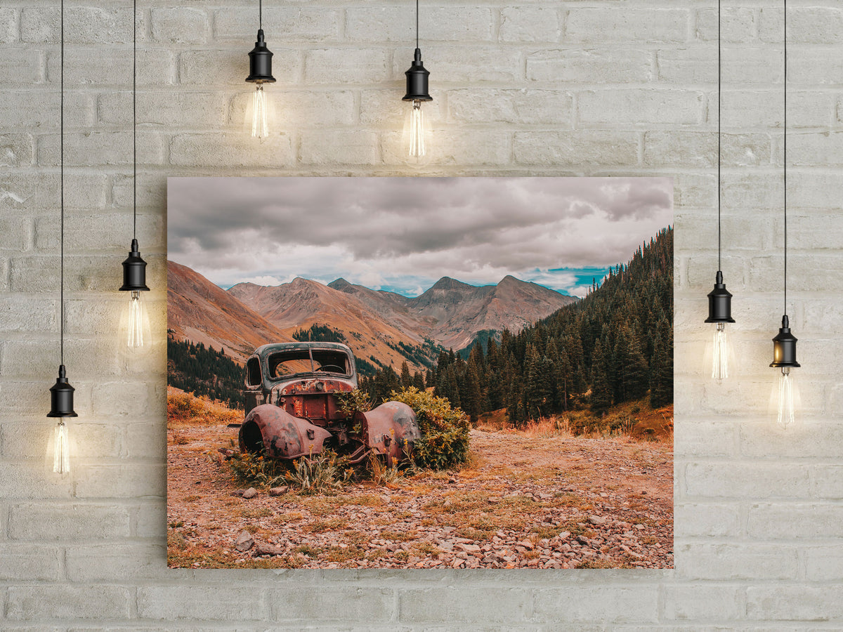 Colorado Abandoned Truck Photo Print Silverton Mountains -