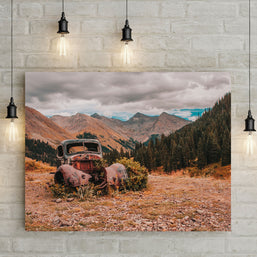 Colorado Abandoned Truck Photo Print Silverton Mountains -