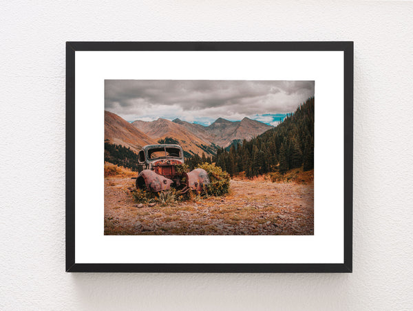 Colorado Abandoned Truck Photo Print Silverton Mountains -