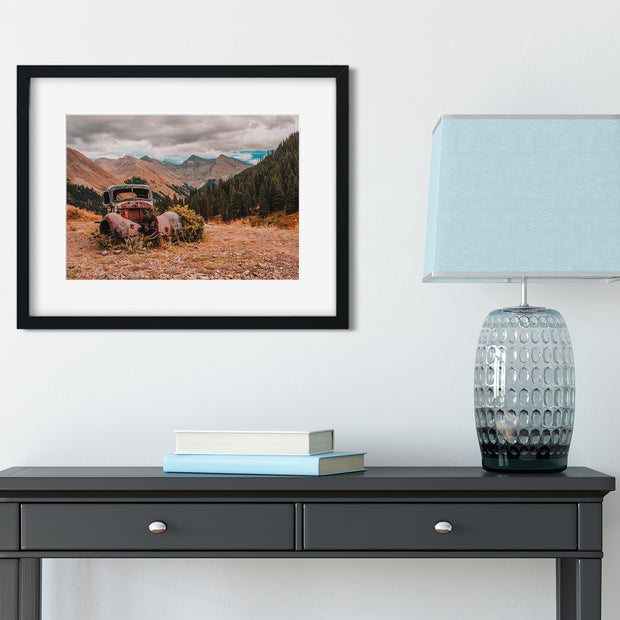 Colorado Abandoned Truck Photo Print Silverton Mountains -