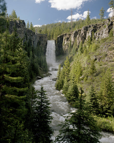 Waterfalls Art Print Set Yellowstone Oregon Nature