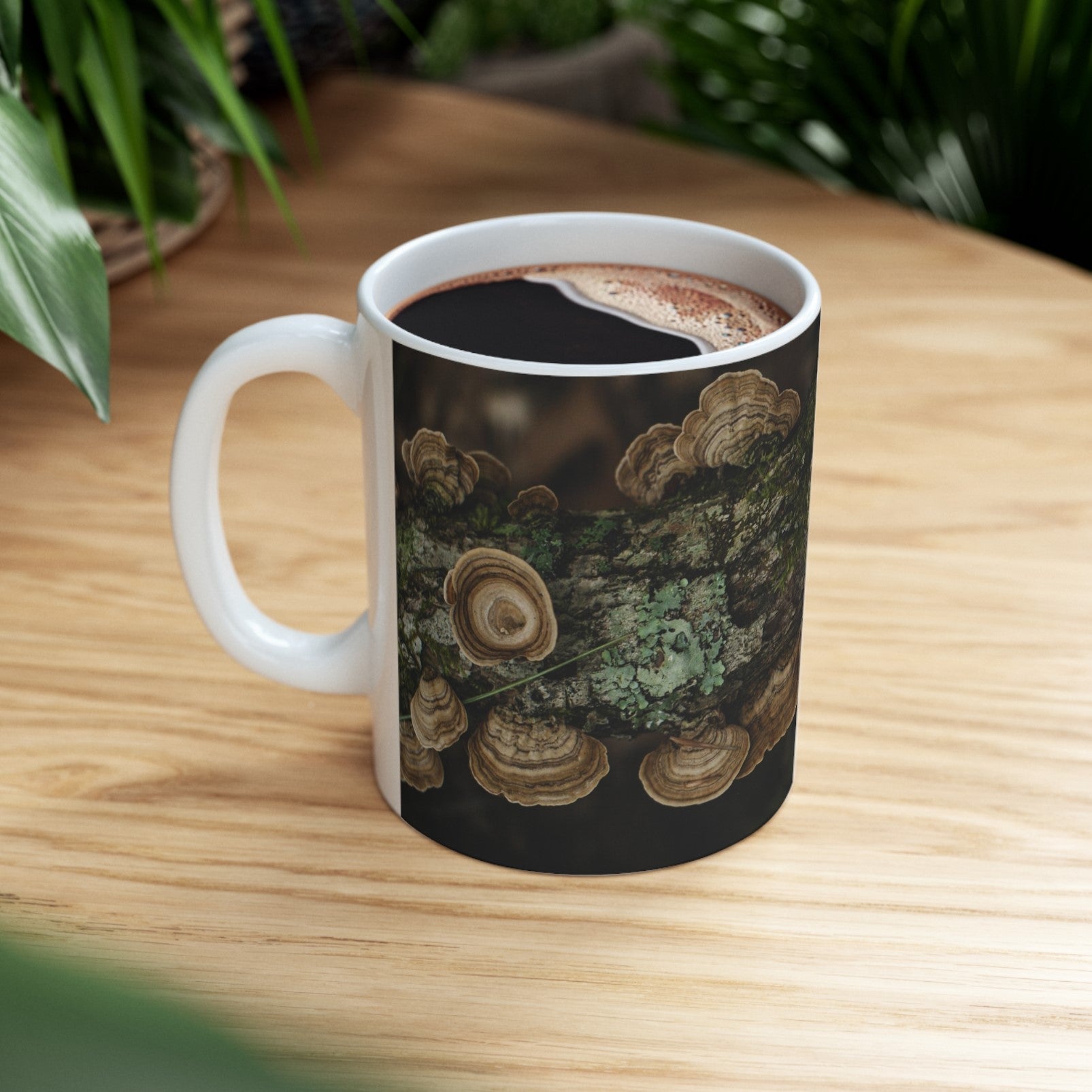 Turkey Tail Mushroom Coffee Mug Woodland Theme - Mugs